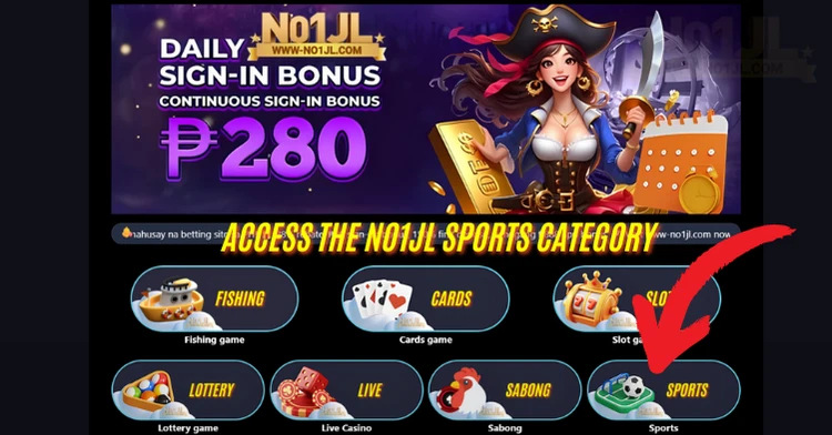 Access the NO1JL Sports Category for betting